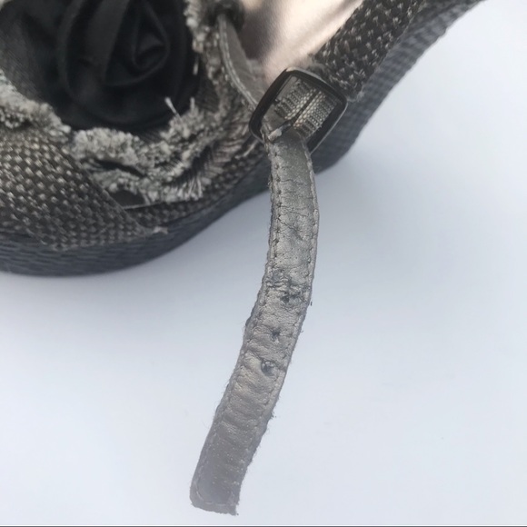 CHARLLOTE RUSSE ANKLE STRAP WEDGE SHOESS sz7 - Picture 5 of 6